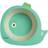 Moonbiffy Cartoon Bamboo Tableware Animal Baby Feeding Mat Bowl Dolphin