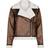 Neo Noir Sadie Teddy Jacket - Brown