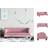vidaXL Barnsoffa Rosa 80x45x30 cm Sammet