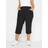 Yours Elasticated Cropped Black