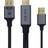 Nordic HMDP-110 HDMI 2.0 - Displayport 1.2/USB A M-M 1m