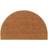 vidaXL Natural Half Round Tufted Coir Door Mat 50x80 cm Brown, Natural cm