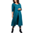 Roaman's Front-Slit Ultra Femme Tunic - Deep Teal