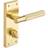 Designer Levers Knurled Bathroom Door Handle on Backplate 1pcs