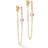 Coeur de Lion Geo Earrings - Gold/Pink