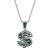 Billionaire Boys Club Ghost Necklace - Silver/Green/Transparent