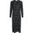 Neo Noir Vogue Deco Dress - Black