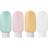 Zalujmus Travel Bottle, 4 Pcs Leak Proof Refillable Squeezable Containers Shampoos, Soap