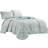 ESCA Geometric Shapes Coverlet Set Bedspread Blue, Green (228.6x228.6cm)