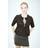 H&M Ladies Black Tie-front poplin blouse