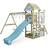 Wickey Wooden Climbing Frame Disney Adventure Swing Set