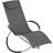tectake Paulina Sun Lounger Grey 93 x 73 x 150 cm