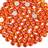 beadsland 1440 Piece Flat Back Crystal Rhinestones Round Gems,1.3mm-6.5mm, OrangeSS102.7-2.8mm