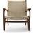 Carl Hansen & Søn CH25 Oiled Walnut/Natural Wicker Lounge Chair 73cm