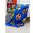 Character World Mario Circles Fleece Blankets Multicolour, Blue