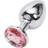 BuzzPinky Beginner Metal Jewelled Anal Plug Large