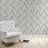 Dunelm Pivoine Floral Grey Wallpaper Grey