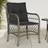 vidaXL Garden Chairs with Cushions 2 Pcs Grey Poly Rattan