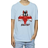 Looney Tunes Boy's Sylvester England Face T-shirt - Baby Blue