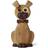 Spring Copenhagen Happy Dog Brown Wall Decor 11.3x22.2cm