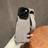 Shein Solid Color Small Wrist Strap Stand Phone Case For Iphone