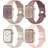 Shein 4 Packs Bands Compatible With Apple Watch 38mm 40mm 41mm 42mm 44mm 45mm 46mm 49mm