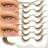 Shein Cat Eye Lashes Faux Mink Clear Stem - Natural Look