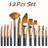Shein Paint Brushes 12 Pack For Oil Painting Watercolor, Professional Artist Painting Brush Set For Oil, Acrylic, Canvas, Gouache