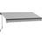 OutSunny 2.5m Electric Retractable Awning Aluminium Frame Canopy Light