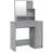 vidaXL Vanity Table with Mirror Grey Sonoma Dressing Table 35x86.5cm