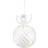 Sirius Wave Angel Ball White/Clear Julepynt 25cm