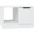 vidaXL Engineered Wood High Gloss White Soffbord 50x50cm
