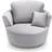 Abakus Direct Chicago Light Grey Armchair 90cm