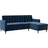 Room & Joy Celine Sectional Futon Navy Soffa 213.4cm 3-sits