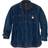 Carhartt Relaxed Fit Denim Fleece Lined Snap-Front Shirt Jacket - Glacier