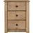 SECONIQUE Panama Natural Wax Bedside Table 40.5x46.5cm