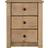 SECONIQUE Panama Solid Natural Wax Bedside Table 40.5x47cm