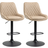 Homcom Retro Light Khaki Bar Stool 117cm 2pcs