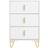 SoBuy Dreamland White Bedside Table 40x40cm