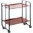 Ivy Bronx Servierwagen Yates Brown Trolley Table 43x66cm