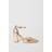 Dorothy Perkins Blanche Ankle Strap Pointed High Block Heel Court Shoes Rose Gold