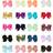 Shein 20pcs Multicolor Bubble Flower Hair Clips For Girls