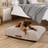 Slumberdown Paws For Sherpa Large Pet Bed, Biscuit
