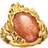 Maanesten Gudinde Ring - Guld/Orange