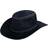 Infinity Leather Cowboy Outback Suede Aussie Bush Hat - Black