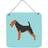 ComfortCreator Welsh Terrier Checkerboard Blue Wall Decor