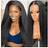 WAOCEO 5x5 Kinky Straight Lace Closure 150 Density Wig 34 inch