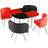 Kosy Koala 4931814 Red/Black Dining Set 90cm 5pcs