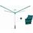 Leifheit Linomatic 600 Deluxe Rotary Washing Line Airer Dryer 60m With Cover