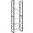 vidaXL 806557 White Bokhylla 210cm